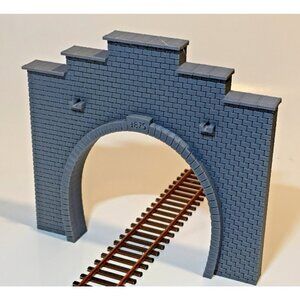 HO Scale Stone Arch Tunnel Portal – Classic Masonry Brick – Model Railroad 1:87